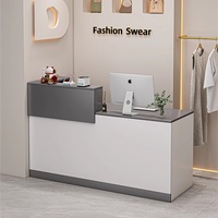 Comptoir simple pour commerce, caisse enregistreuse, réception, petite table de comptoir pour magasins de vêtements, salons de beauté, salons de thé au lait