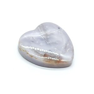 Aventurine de lavande 28x19mm Cabochon de coupe de coeur pierre en vrac pour la fabrication de bijoux - Product Image 2