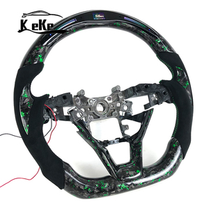 พวงมาลัยคาร์บอนไฟเบอร์สีเขียว LED สำหรับ <span class=keywords><strong>Honda</strong></span> Accord รุ่นที่สิบ ปี 2018-2023 รองรับการปรับแต่ง - Product Image 3