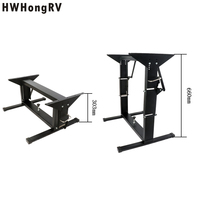 Pieds de table pliants réglables pour camping-car, pieds de table abattables pour caravane, camping-car, fourgonnette, caravane, accessoires de camping