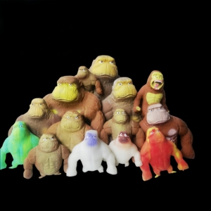 새로운 다채로운 부드러운 성장형 스퀴즈 고릴라 장난감 어린이용 박스 포장 - Product Image 5