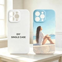 FONLYU Vente en gros Coque de téléphone portable vierge 3D à sublimation par transfert thermique, fine et monocouche, pour personnalisation DIY