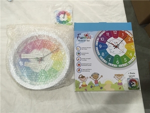 Bestseller 12Inch Fun Kind Kinderen Vertellen Tijd Stille Kinderkamer Educatief Onderwijs Leren Wandklok - Product Image 4