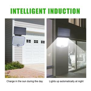 Lámpara Solar LED de 153 LED para Exteriores, Súper Brillante, con Sensor de Movimiento, Lámpara de Pared para Jardín, IP54 Impermeable, 3 Modos, Reflector Solar - Product Image 4
