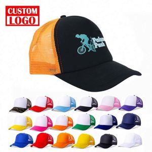 Embroidery 5 Panel Trucker Cap Custom Mesh Trucker Custom Screen Printing Logo Embroidery Mesh Trucker <b>Hat</b> - Product Image 1