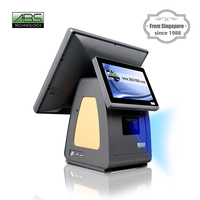 Penjualan Terlaris Sistem Kasir POS All-in-One ABS8000 dengan Layar Sentuh Kapasitif WiFi 6 Bluetooth5.2 Windows 7/10 Intel J1900 1024x768