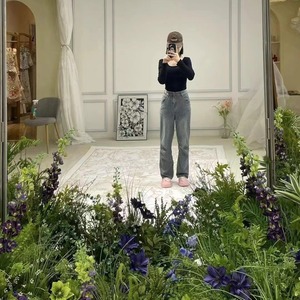 Fleurs artificielles Secret Garden pour décoration d'entrée, accessoires de photographie extérieure pour mariage, décoration intérieure, fleurs en plastique et soie - Product Image 2