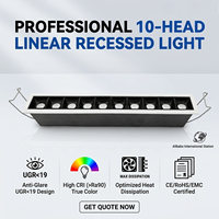 Plafonniers encastrés à grille, dimmables, résistants au feu, éclairage encastré LED à grille, spot encastré LED pour intérieur, 20W COB LED Downlight