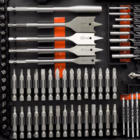 Ensemble de forets 246 pièces pour projets de bricolage en maçonnerie en bois et métal Kit d'outils durable et complet