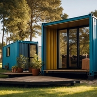 Offre Spéciale : Maison Conteneur Maritime 20 pieds en Acier, 2 Chambres, Bureau Portable, Démontable, Préfabriquée, Modulaire