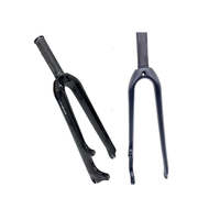 Fourche avant en fibre de carbone CG 406/451 M18*1.25 Frein à disque Vélo pliant Brompton Fourche avant pour BMX 20/22 pouces Direction droite