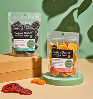 Etiquetas Personalizadas para Frascos de Frutos Secos - Rollos de Etiquetas de Vinilo Impermeables con Diseño Cítrico para Regalos de Frutas de Grado Alimenticio y Empaques Gourmet