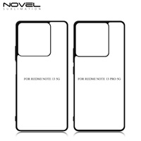 Coques de téléphone portable antichoc personnalisées en TPU 2D avec plaque en aluminium pour sublimation DIY, style streetwear, pour Redmi Note
