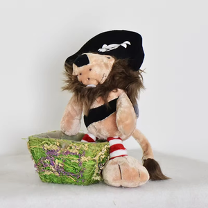 Peluche de León Pirata de la Selva, Relleno de Algodón PP, Premio para Máquina de Garras, Regalo Festivo - Product Image 2