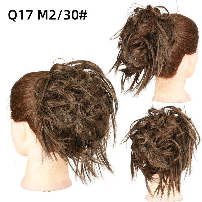 Синтетические гибкие пучки волос, вьющиеся шиньон, эластичные волнистые шиньоны для конского хвоста для женщин