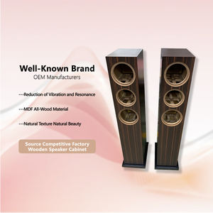 Boîtier audio professionnel OEM <span class=keywords><strong>Meuble</strong></span> de haut-parleurs en <span class=keywords><strong>bois</strong></span> sur mesure avec finition piano de qualité supérieure pour systèmes de moniteurs de studio Hi-Fi - Product Image 1