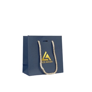 Customized Logo Design Luxury <b>White</b> Paper <b>Bag</b> With Black Ribbon Gift <b>Bag</b> for <b>Small</b> Business - Product Image 5