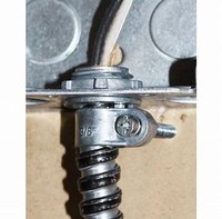 Connecteur droit à compression pour conduit flexible en zinc moulé sous pression, raccord mâle 3/8"-4" pour connexion à une boîte