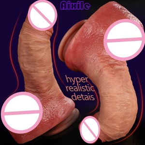 Dildo Realista <span class=keywords><strong>con</strong></span> Ventosa para Juego <span class=keywords><strong>con</strong></span> Manos Libres, Cabeza Fálica Suave y Carnosa Insertable para Placer Intenso, Juguete Anal para Punto G - Product Image 5