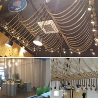 Cordon torsadé en Jute, 100% coton naturel, accessoire décoratif mural pour bricolage, fait à la main, macramé blanc, vente en gros, 5 pièces