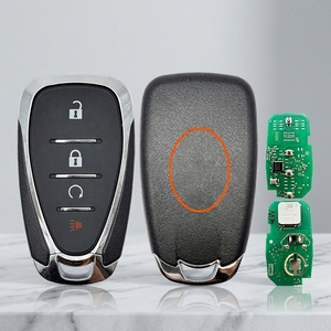 Chiave Remota Intelligente per Auto con <span class=keywords><strong>Chip</strong></span> ID46 433MHz HYQ4EA, 4 Pulsanti, in ABS Nero, Funzione di Sblocco per Chevrolet <span class=keywords><strong>Volt</strong></span>, Blazer, Traverse, Camaro, Cruze - Product Image 3
