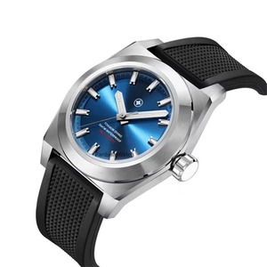 Montre à quartz en titane de qualité pour hommes d'affaires, mouvement SEIKO, bracelet en caoutchouc, cadran à aiguilles, résistance à l'eau 20 BAR, verre saphir - Product Image 5