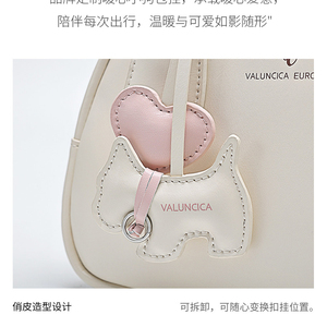Valuncica Pudding Bag New Style <b>Bowling</b> Bag Women's Genuine Cowhide Boston Bag - Product Image 5