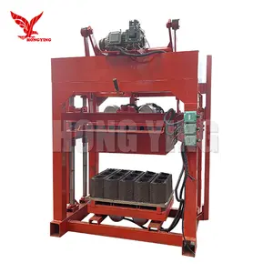 QT4-40 small manual concrete hollow block making machine with cheap price for sale