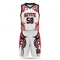 Tenue de basketball entièrement ajustée en tissu anti-humidité pour équipes sportives populaires, idéale pour les tournois et compétitions
