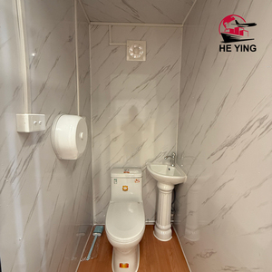 아파트 및 빌라 파크 응용 프로그램을위한 고급 모바일 화장실 컨테이너 하우스 휴대용 스틸 위생 시설 최고의 프로모션 - Product Image 4