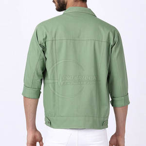 Dernière conception 100% veste en jean pour hommes en coton imperméable vente en gros veste en jean pour hommes - Product Image 4