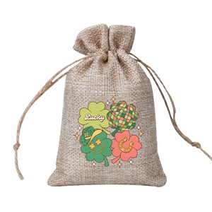 Nueva bolsa de regalo de Festival de la cerveza de moda para fiesta de <span class=keywords><strong>Carnaval</strong></span> Paquete de algodón de azúcar con bolsa con cordón de yute reciclable - Product Image 6