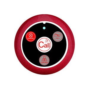 Không dây Waiter nút gọi nhà hàng máy nhắn tin Transmitter 433Mhz cuộc gọi chuông cho hookah bar cafe dịch vụ khách hàng - Product Image 3