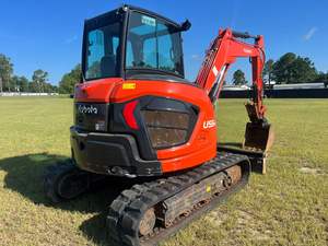 Machines japonaises certifiées CE avec godet Kubota bon état U55 mini pelleteuse 5.5 tonnes pelle sur chenilles d'occasion - Product Image 4
