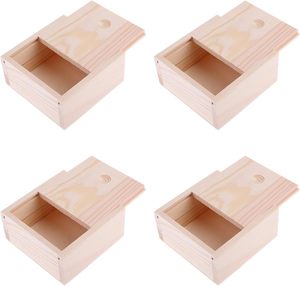 Pequeñas cajas <span class=keywords><strong>de</strong></span> madera maciza sin terminar personalizadas con tapas deslizantes caja <span class=keywords><strong>de</strong></span> almacenamiento <span class=keywords><strong>de</strong></span> madera para regalo - Product Image 3