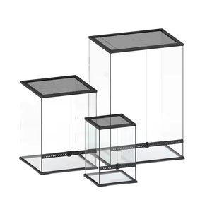 Aquarium rectangulaire en verre Tianbo, style forêt tropicale moderne, accessoire durable, écologique, réutilisable, pour reptiles à cornes solides - Product Image 2