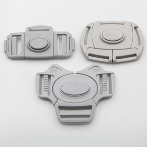 Boucle de poussette en plastique, boucle de sécurité multidirectionnelle pour sangle de porte-bébé de 0 à 3 ans, couleur unie - Product Image 2