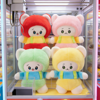 Peluches de chat colorées d'anime très populaires, jouets en peluche de 8 pouces, jouets de dessin animé pour enfants, pour machine à griffes