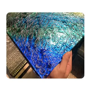 Colored decorative glass for sale Hot-melt decorative glass Villa decorative art glass