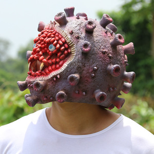 Máscara de Látex de Halloween con Diseño de Virus, Talla Única, Accesorio para Disfraces y Fiestas - Product Image 3