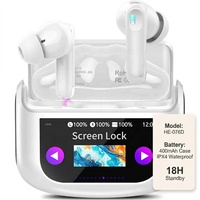 Casque sans fil ANC BT V5.4, écouteurs TWS à réduction de bruit HE-076D, casque de jeu IPX4 pour les marchés tendances des États-Unis et d'Europe