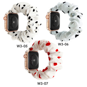 <span class=keywords><strong>Bracelet</strong></span> Scrunchie pour <span class=keywords><strong>Apple</strong></span> <span class=keywords><strong>Watch</strong></span> 49/45/41/40/44mm Iwatch 42/38mm <span class=keywords><strong>Bracelet</strong></span> extensible pour femme et fille Série 5 4 3 2 7 Se 8 ultra - Product Image 2