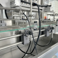 Piston automatique 6 têtes alimentaire beurre d'arachide huile boisson gazeuse chili chaud sauce ail sirop gel confiture de fruits pot de miel machine de remplissage