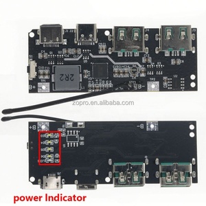 พาวเวอร์แบงค์ 22.5W 5 พอร์ต ชาร์จเร็วแบบสองทิศทาง โมดูลจ่ายไฟมือถือ แผงวงจร DIY วัสดุเมนบอร์ด QC4+PD3.0 - Product Image 3