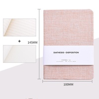 Carnet de notes A6 mignon et classique, couverture rigide en tissu, reliure cousue, pour sublimation, idéal pour le bureau, l'école et les étudiants, papeterie épaisse