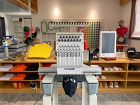 FUWEI machine de broderie industrielle à tête unique, machine de broderie automatisée