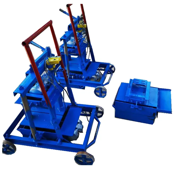 Macchina per la produzione di mattoni cavi in cemento elettrico mobile automatico aac block machine