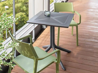Meubles de maison salon console jardin bar bureau moderne restaurant salle à manger en plastique extérieur café table pliante en polypropylène