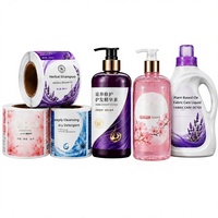 Étiquettes adhésives pour gel douche et shampoing, imperméables, résistantes à l'huile, en PVC, papier synthétique, formes carrées/rectangulaires/elliptiques personnalisables