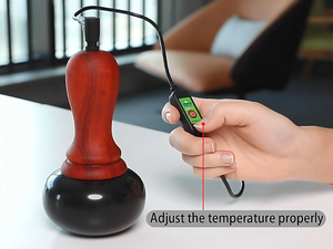 Hot Stone Electric Gua Sha Massager Relax Muscles Skin Lift raschiando i prodotti per il massaggio del viso del collo della schiena - Product Image 3